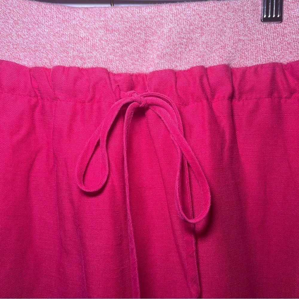 Anthropologie Daughters of The Liberation Pink Linen Blend Skirt Size 4 - Picture 2 of 8